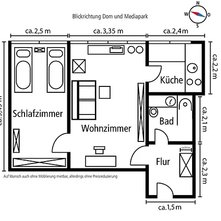 아파트 Domspitzen-blick, Cooles 2 Mit Indoor-swimmingpool Auf Dem Dach, Kueche Und Smart-tv *