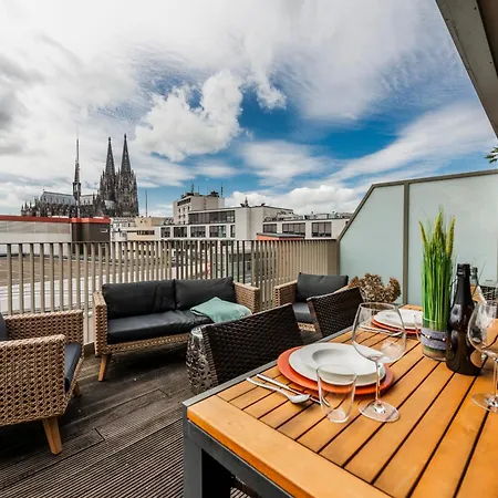 Klassen - Exklusives Luxus Loft Am Dom - Dachterrasse, Traum-aussicht קלן